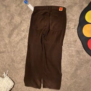 Brown empyre corduroy.